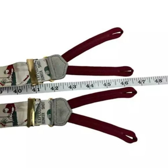 Trafalgar Mens Y Back Suspender Multicolor Button Adjustable Golf Novelty 46" - Picture 12 of 12